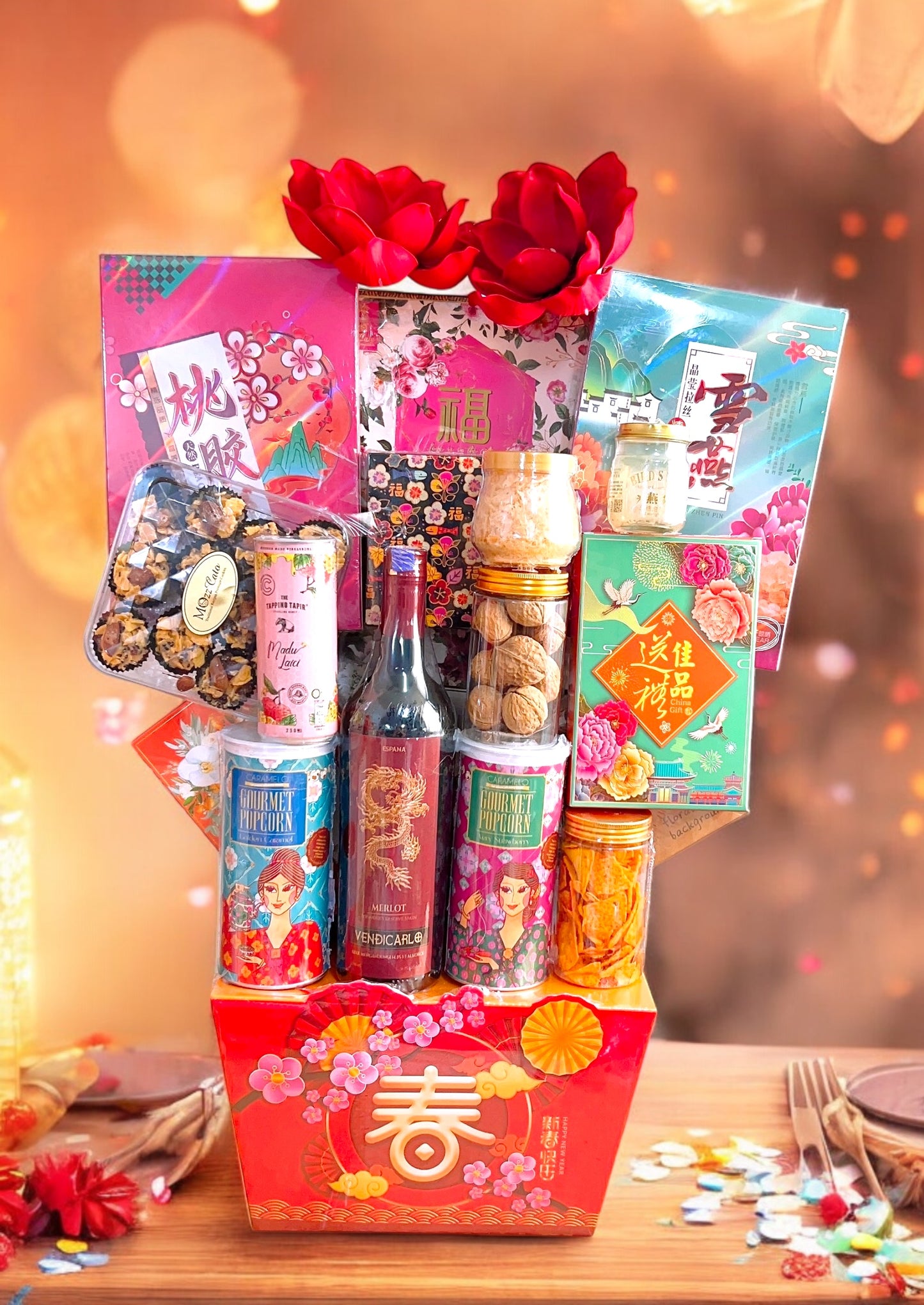 Chinese New Year 2025 | Golden Deluxe Happiness CNY 2025 Hamper _TYPE B